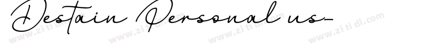 Destain Personal us字体转换